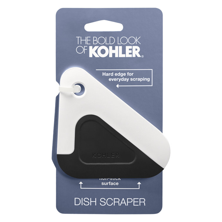 Kohler Black and White Nylon Handle Pot and Pan Brush