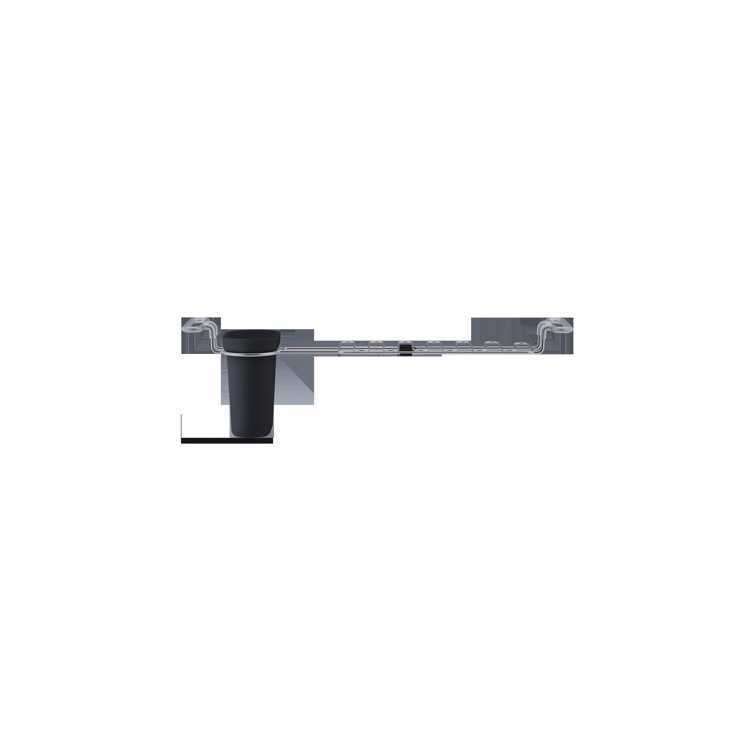 Charcoal Expandable Kitchen Sink Utility Rack with Soaking Cup