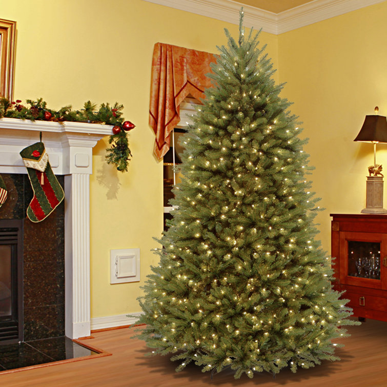 6.5-Foot Green Fir Pre-Lit Artificial Christmas Tree with Clear Lights