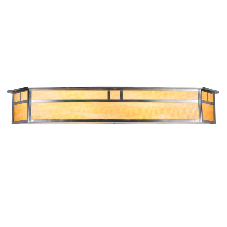 Hyde Park Mission-Style 4-Light Vanity Bar in Brushed Nickel