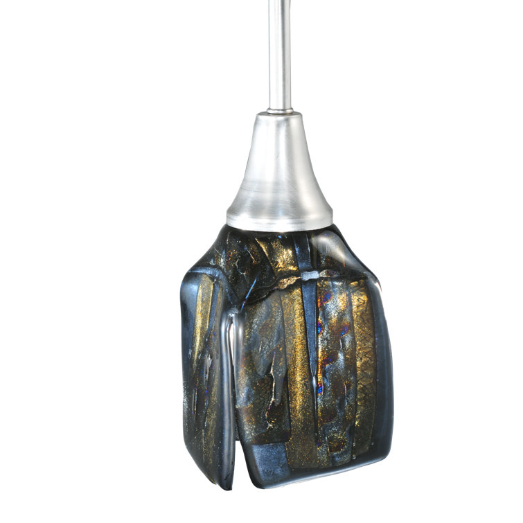 Brushed Nickel 1-Light Mini Globe Pendant for Indoor/Outdoor