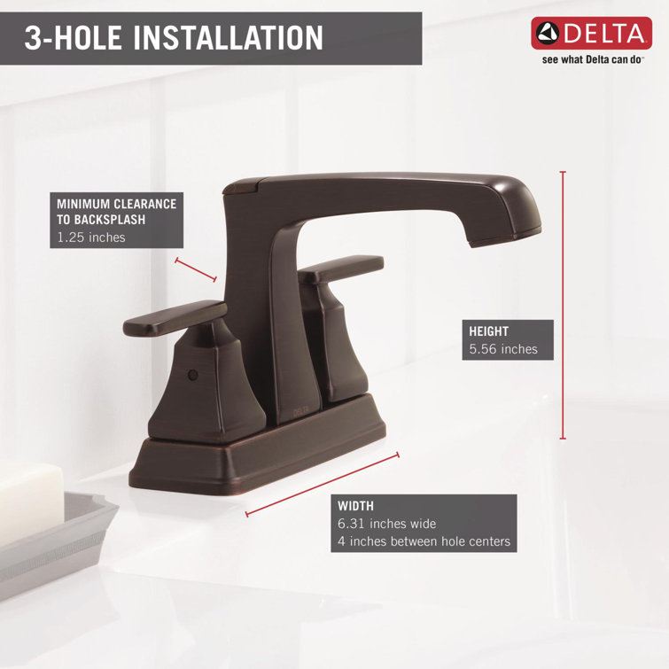 Ashlyn Oil-Rubbed Bronze 2-Handle Centerset Bathroom Faucet