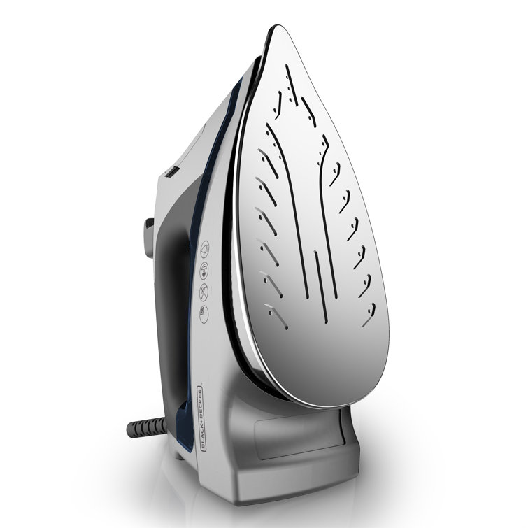 Blue Stainless Steel Burst Steam Iron with Vertical Function