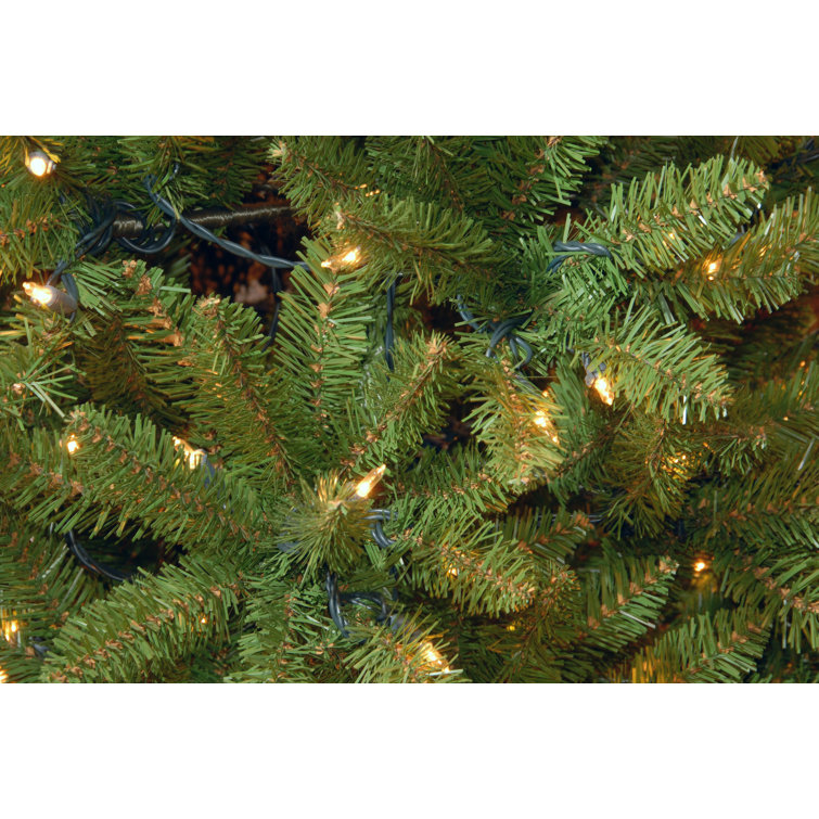7.5ft Slim Kingswood Fir Pre-Lit Christmas Tree with Multicolor LED Lights