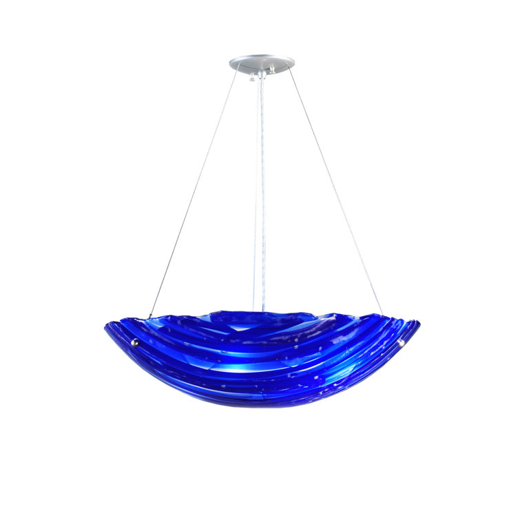 Kayme 4-Light Silver Globe Energy Star Pendant