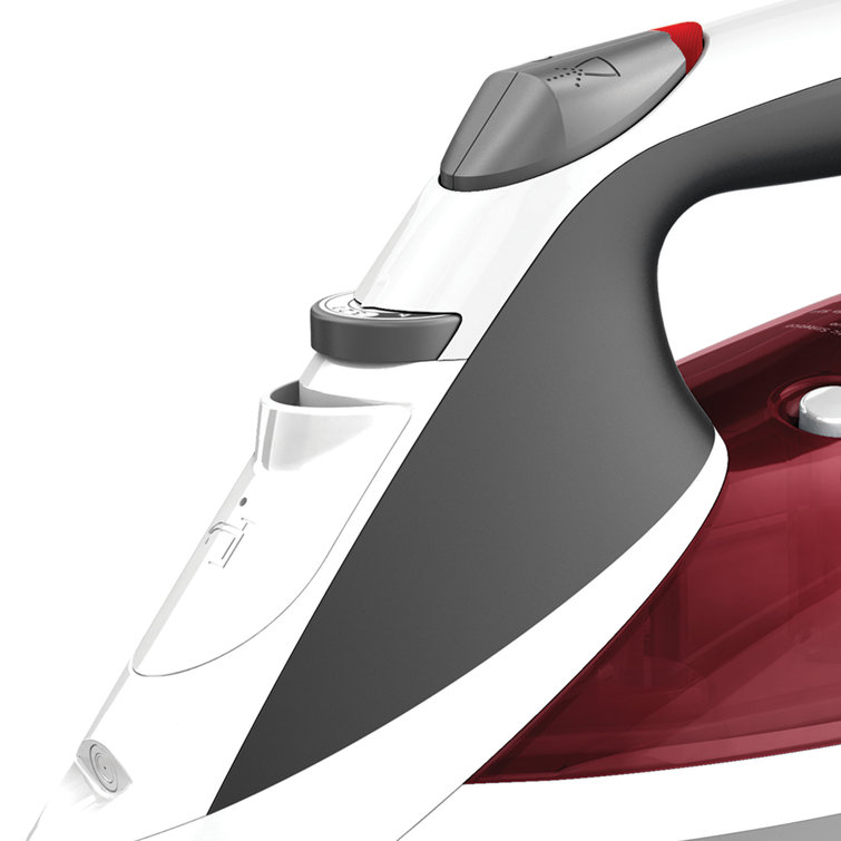 Vitessa Advanced Red and White Steam Iron with Nonstick Soleplate
