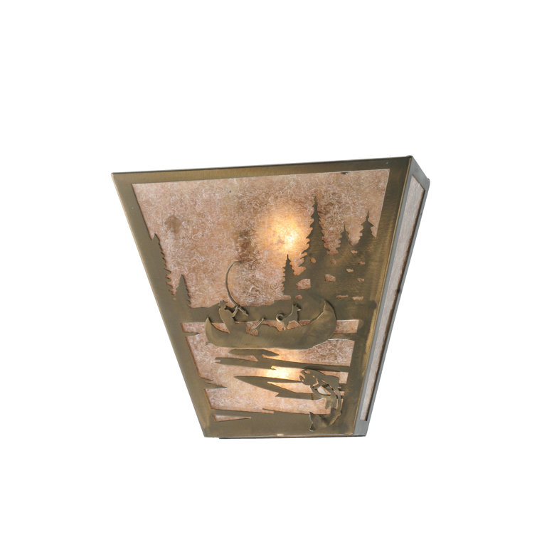 Black Bronze 2-Light Direct Wired Electric Sconce