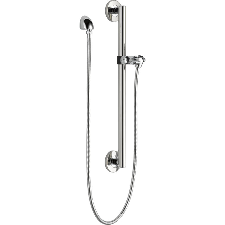Chrome Adjustable Height Multi-Head Shower Grab Bar