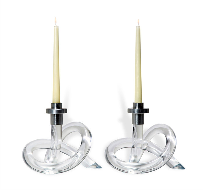 Ava 8'' Classic Single Tabletop Candlestick in Modern Design