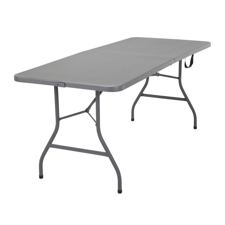 Cosco 72'' Gray Metal and Plastic Folding Table
