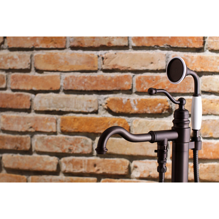 Oil Rubbed Bronze Freestanding Tub Faucet with Hand Shower