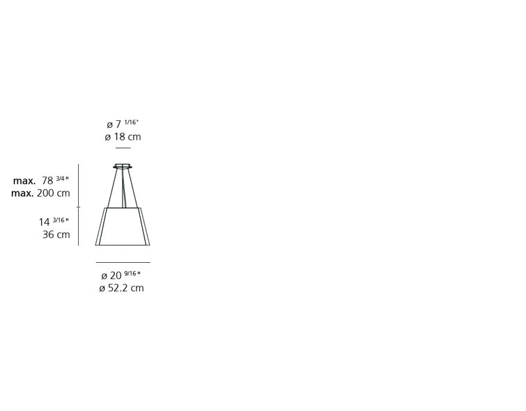 Tolomeo Mega White Outdoor LED Pendant with Washable Thuia Fabric