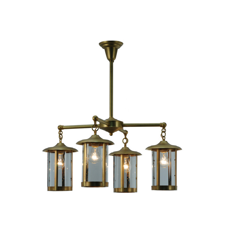 Craftsman Signature 4-Light Brass Fulton Prime Chandelier