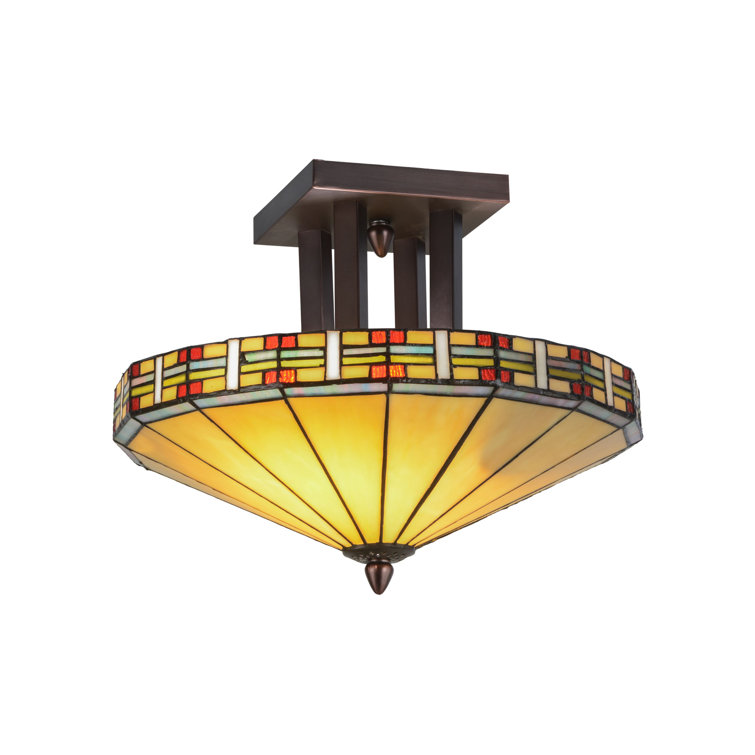 Arizona Bronze 2-Light Indoor/Outdoor Semi-Flush Mount