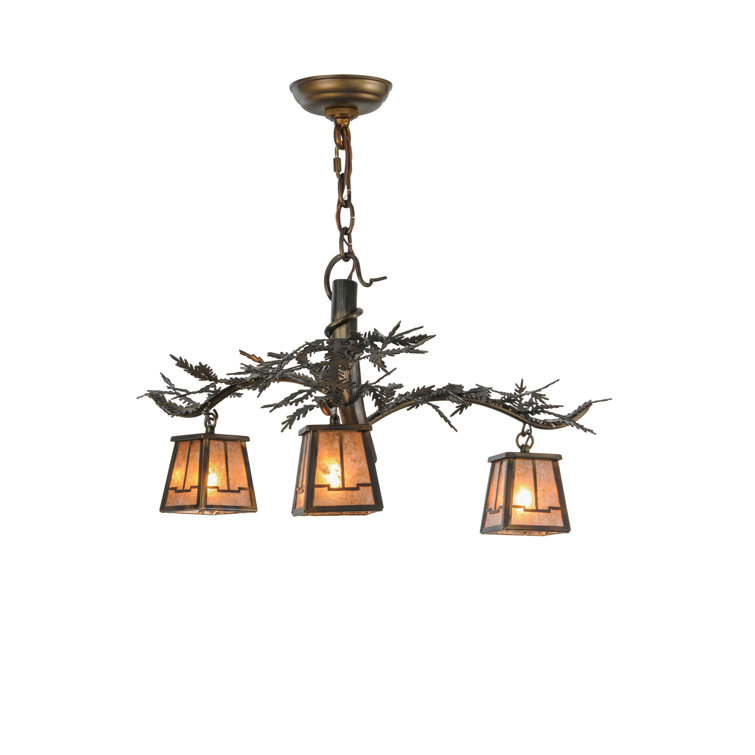 Pine Branch Valley 3-Light Rustic Lodge Chandelier