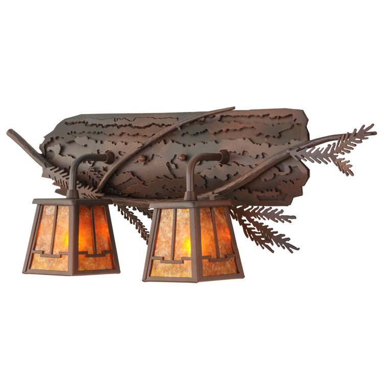 Rustic Pine Branch 2-Light Energy Star Vanity Fixture
