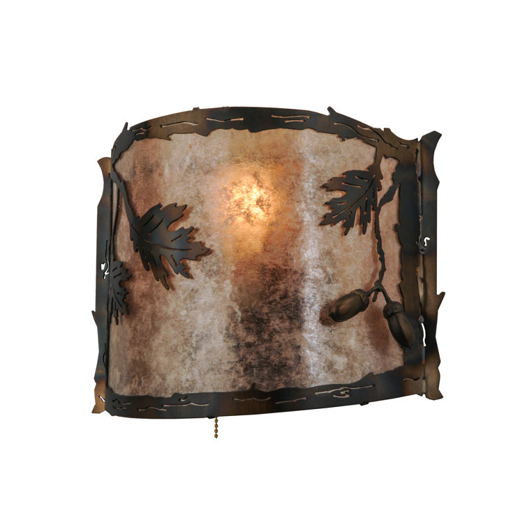 Bronze Dimmable 1-Light Direct Wired Electric Sconce