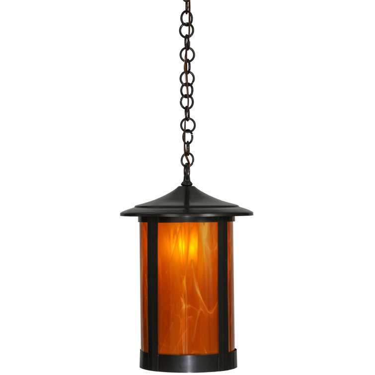 Fulton Prime Brown Glass 59" Tall Lantern Pendant
