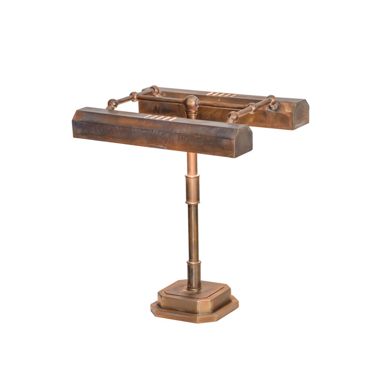 Fargo Twin Head Solid Brass Banker's Lamp