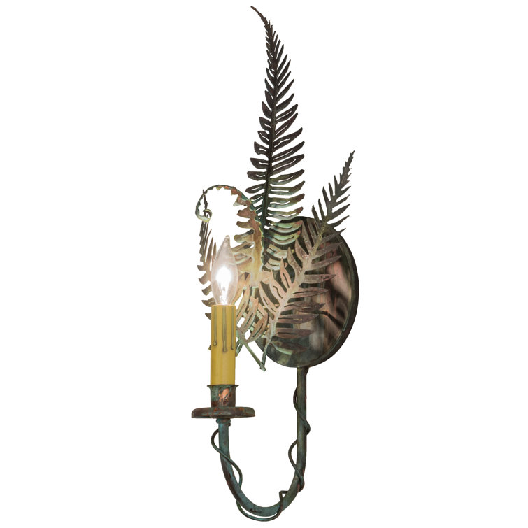 Adirondack Verdigris Copper 22" Dimmable Wall Sconce