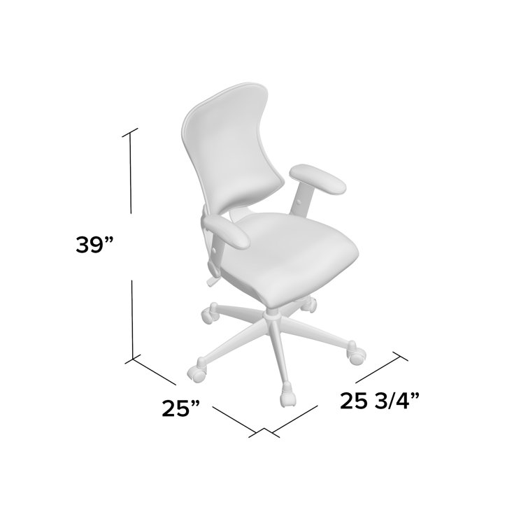 ErgoFlex High Back Executive Gray Mesh Swivel Chair with Lumbar Support