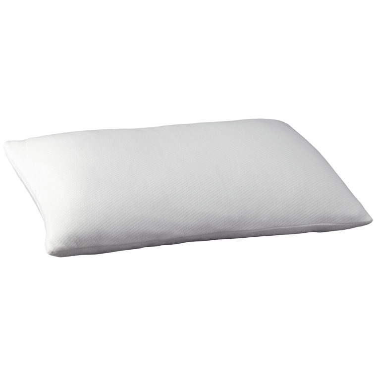 White Hypoallergenic Memory Foam Pillow with Bamboo Cover