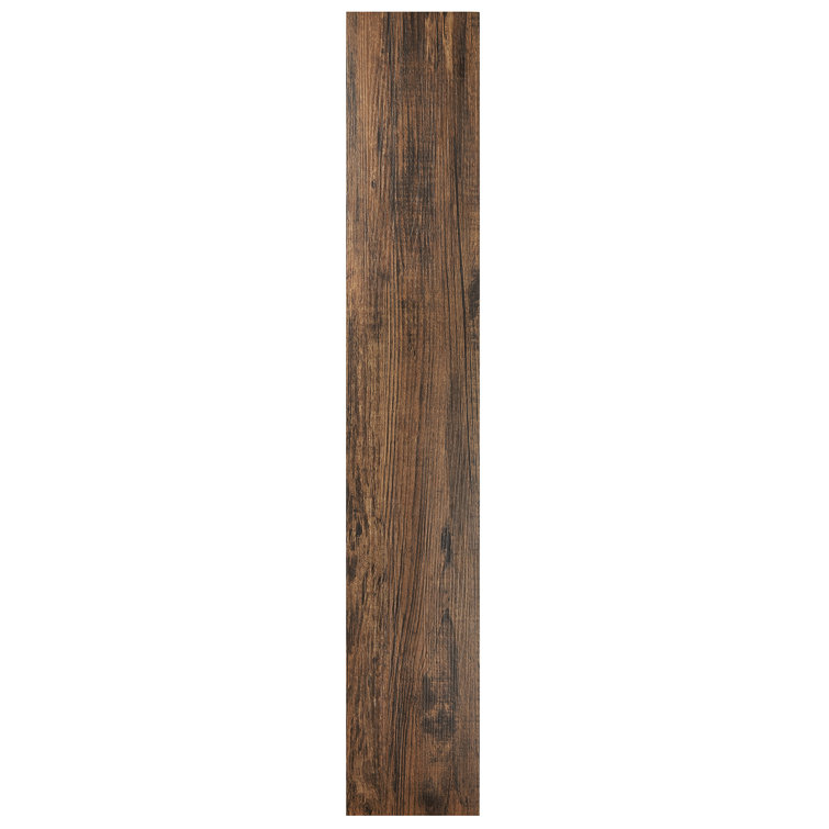 Mahogany Self-Adhesive Vinyl Floor Planks, 6" x 36"