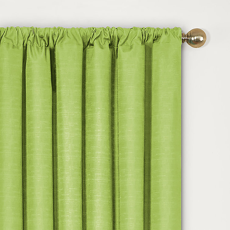 Kenna Tan Blackout Rod Pocket Curtain Panel, 54"x42"