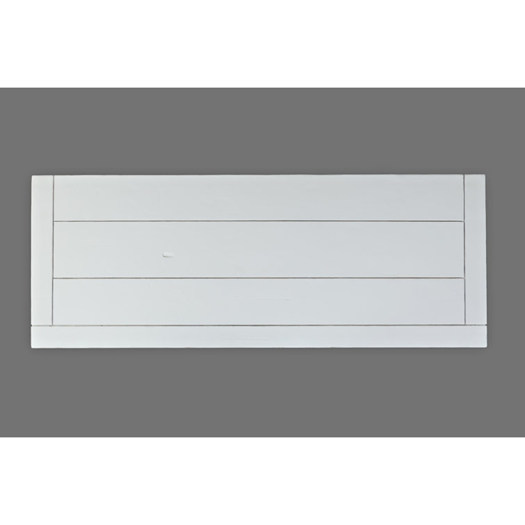 Weathered White 70'' Acacia Wood TV Stand with Mount