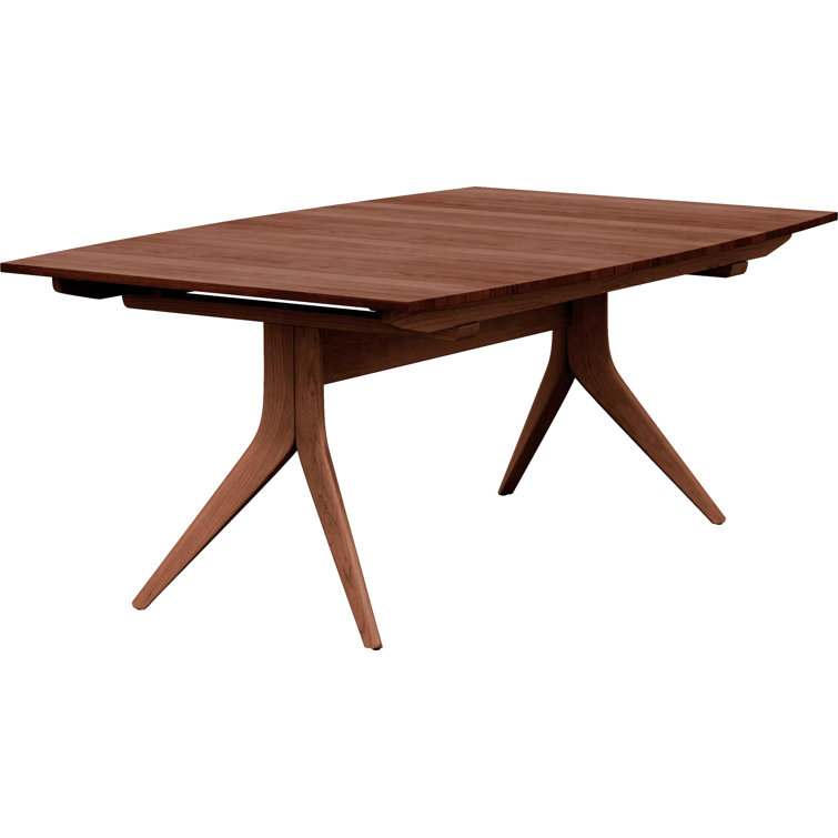 Catalina Cognac Cherry Extendable Mid-Century Dining Table