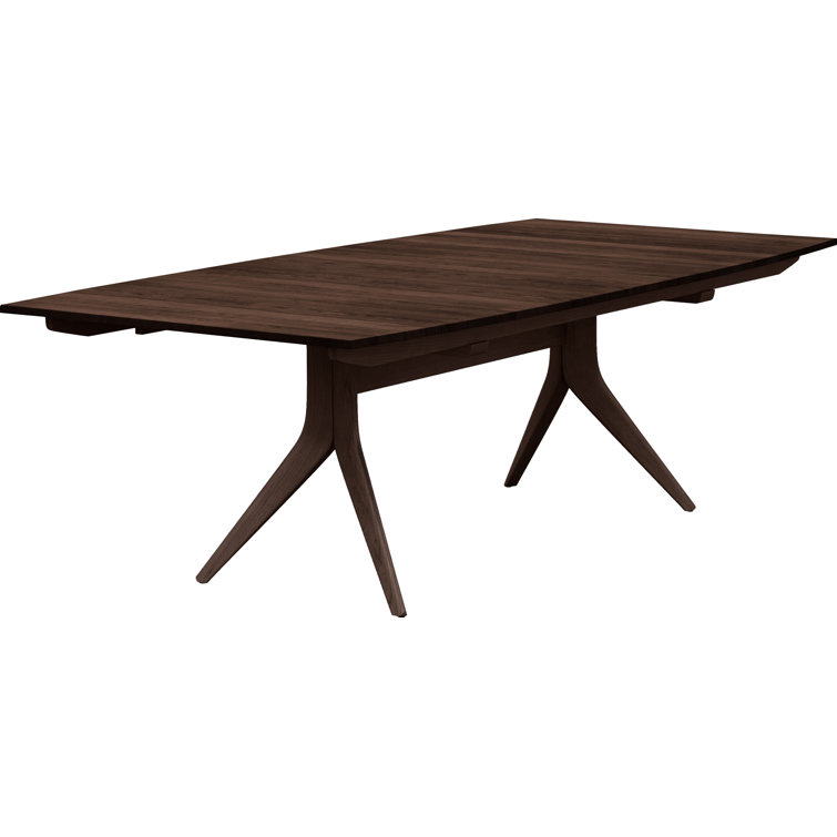 Catalina Smoke Cherry Extendable Mid-Century Modern Dining Table