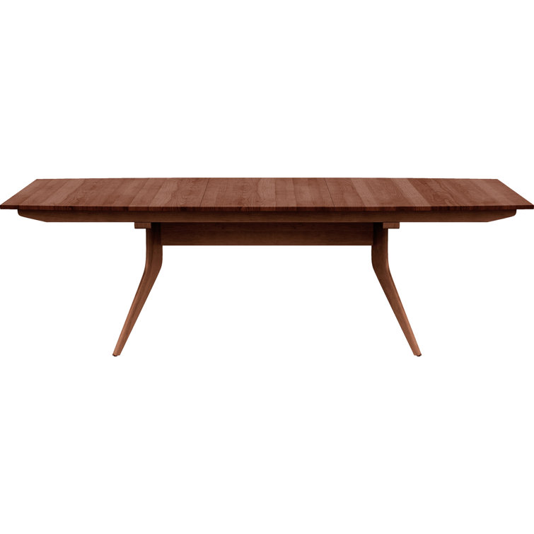 Catalina Cognac Cherry Extendable Mid-Century Dining Table