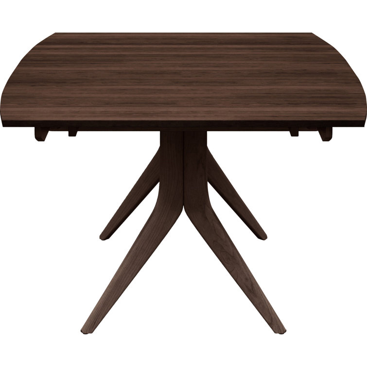 Catalina Smoke Cherry Extendable Mid-Century Modern Dining Table