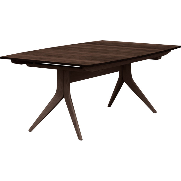 Catalina Smoke Cherry Extendable Mid-Century Modern Dining Table