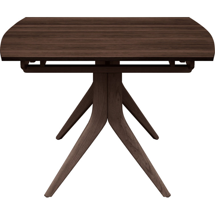 Catalina Smoke Cherry Extendable Mid-Century Modern Dining Table