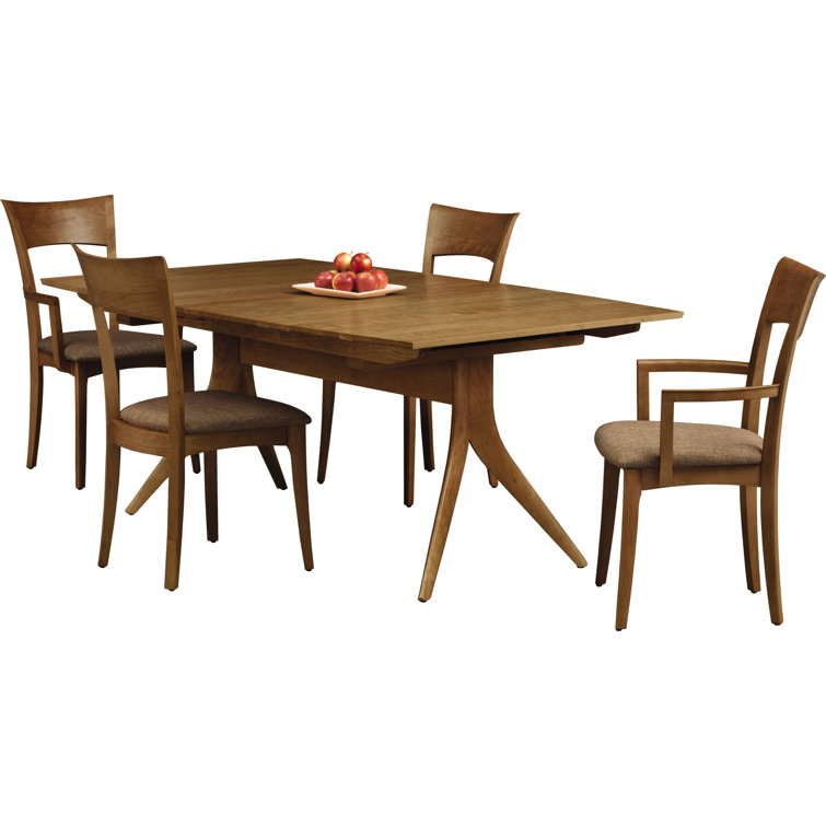Catalina Natural Walnut Mid-Century Modern Trestle Table