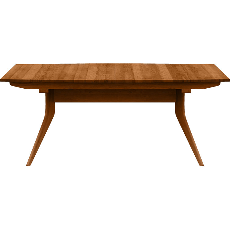 Autumn Cherry Mid-Century Modern Extendable Dining Table
