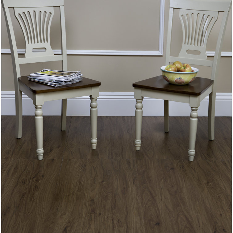 Mahogany Self-Adhesive Vinyl Floor Planks, 6" x 36"