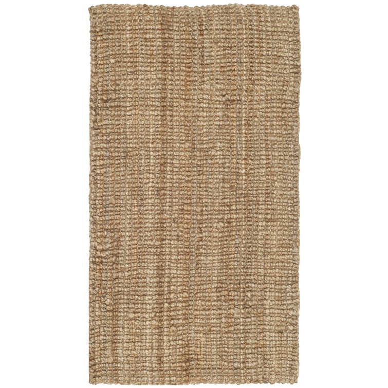 Natural Jute Hand-Knotted Reversible Runner Rug 2'3" x 6'