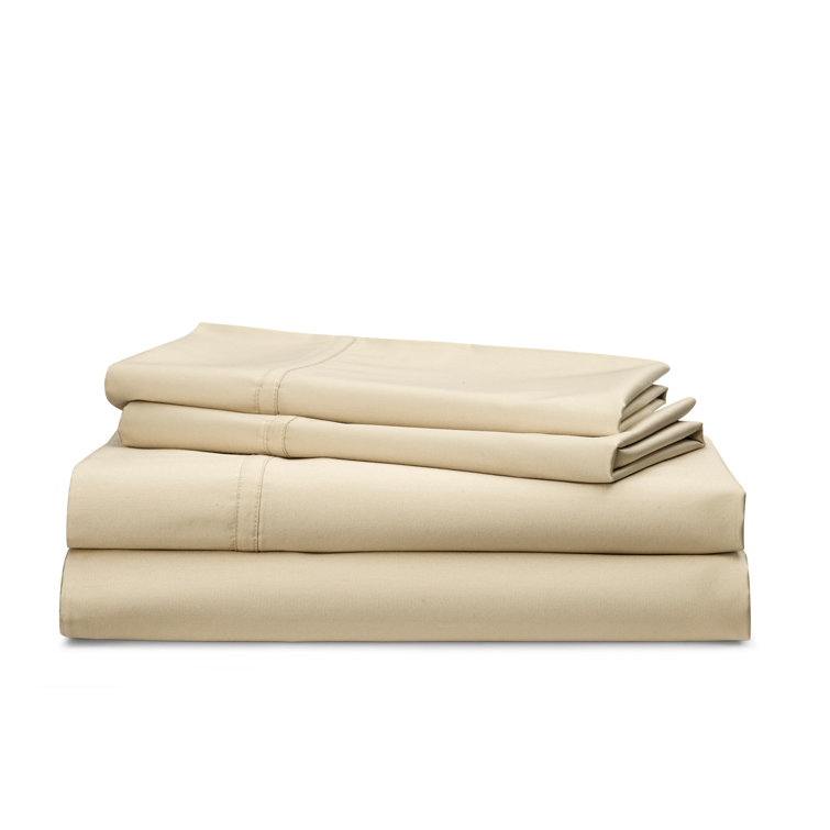 King Flax Cotton Deep Pocket Sateen Sheet Set