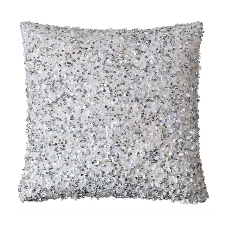 Vionnet Sparkling Sequin Square Nursery Throw Pillow