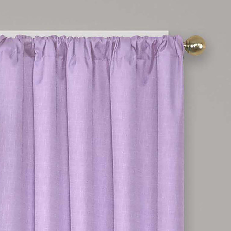 Bouquet Green Puddle Length Blackout Polyester Linen Window Panel