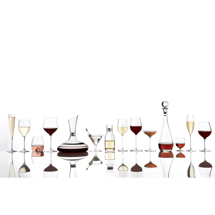 Elegance Clear Crystal Merlot Wine Glass Set
