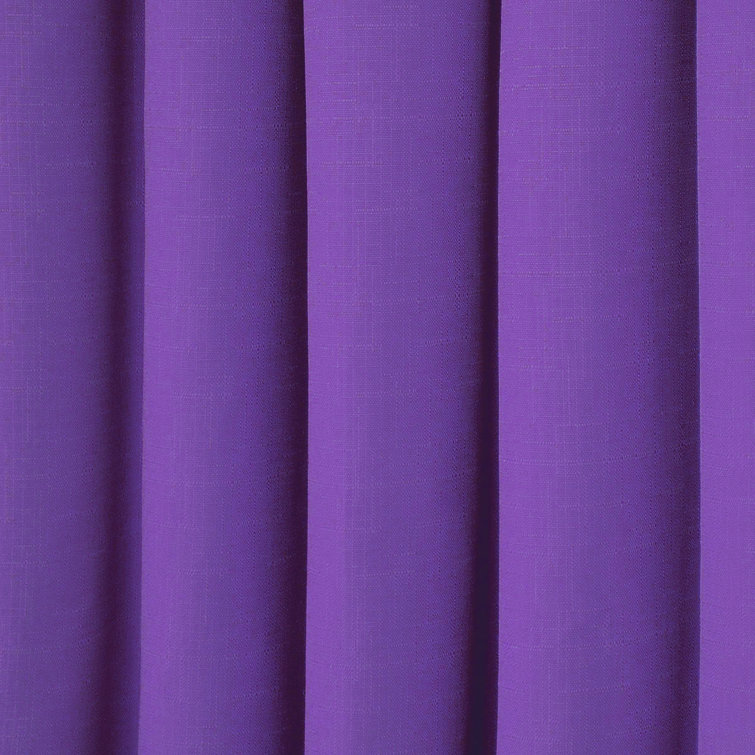 Purple Blackout Energy-Efficient Rod Pocket Curtain Panel