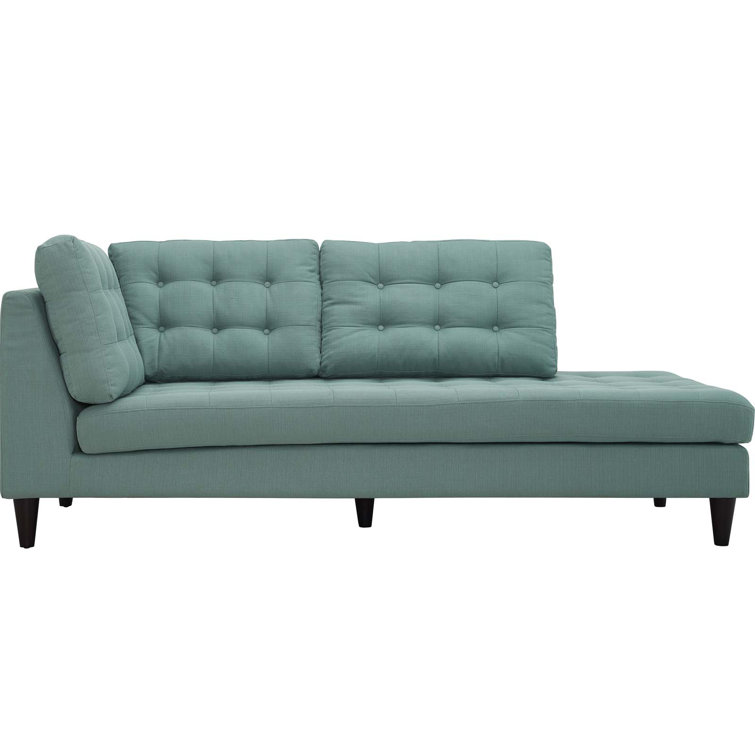 Laguna Tufted Upholstered Fabric Right Facing Chaise
