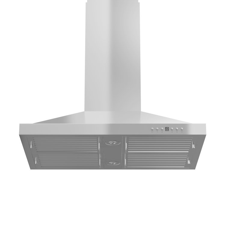 30" Stainless Steel Island Range Hood with Remote Blower