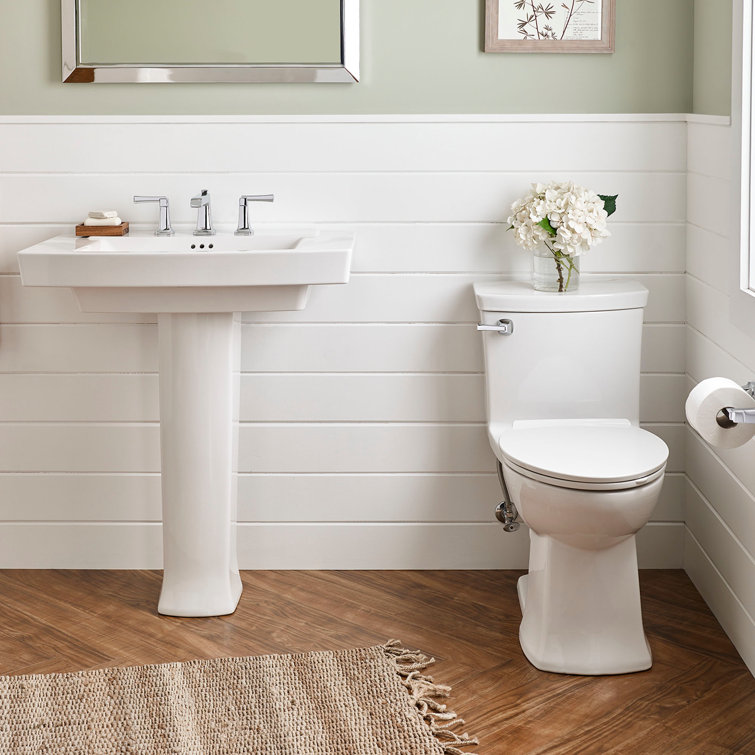 White Elongated Dual Flush High Efficiency Toilet