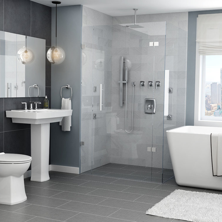 White Elongated Dual Flush High Efficiency Toilet
