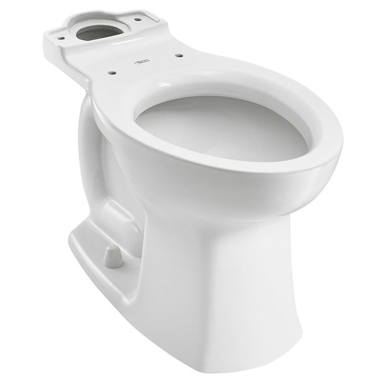 White Vitreous China Dual Flush Elongated Toilet Bowl
