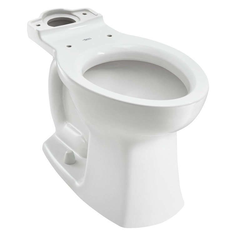White Vitreous China Dual Flush Elongated Toilet Bowl